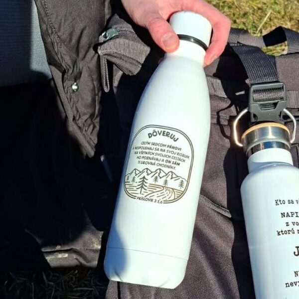 Nerezová fľaša „Dôveruj“