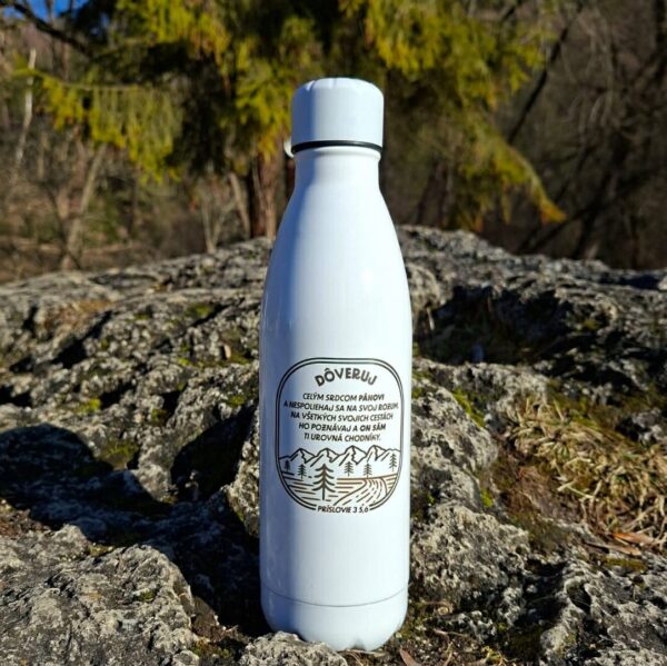 Nerezová fľaša „Dôveruj“